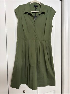 modern works dress Modern Works | Dresses | Modern Works Womens Dress Navy Coastal Preppy Puff  Sleeve Eyelet Plus Size 2x